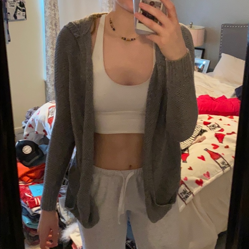 Knit hoodie